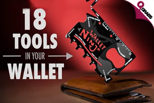 From QR39, Be an On-The-Go Master with a Wallet Ninja 18-in-1 Multi-tool! (Up to QR199 Value)